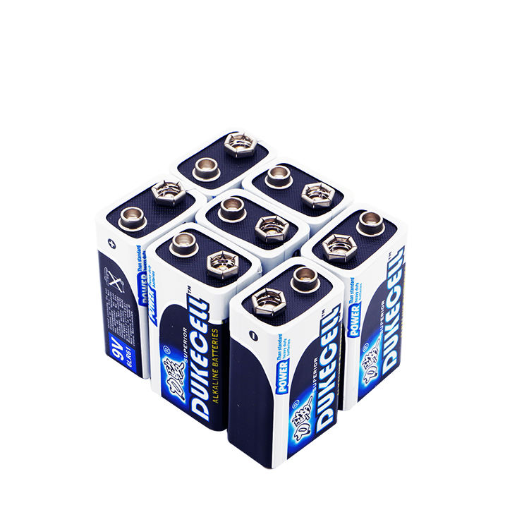 DUKECELL High Capacity 9 Volt 600mAh High Performance 6LR61 Alkaline Battery - image 1